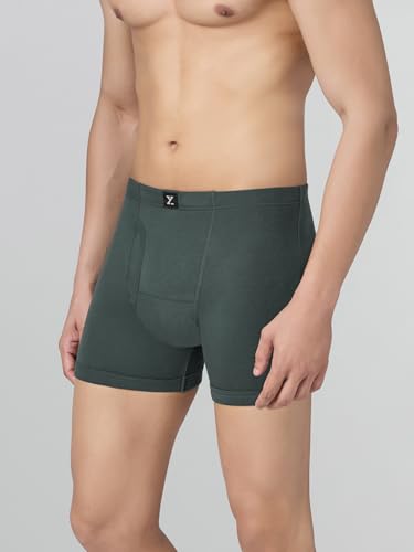 Image of XYXX Nova Cotton Boxer Brief for Men |Regular Fit with intellifresh No-Marks Waistband | Inner Elastic | Solid Underwear for Men