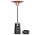EAST OAK 50,000 BTU Patio Heater with Sand Box, Table Design, Double-Layer Stainless Steel Burner, Wheels, Triple Protection System, Outdoor Heater for Home and Residential, 2023 Upgrade, Black