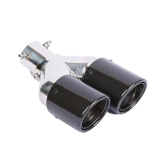 Embout échappement Tuning Universel, Silencieux d'échappement Universel Droit Utilisation adaptée pour AK, Embouts en Acier Inoxydable Noir, Accessoires de...