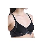 Berlei Women’s Electrify Mesh Underwire Sports Bra- Non Padded, high Impact, Maximum Support, Black (Black), 38C, 1 Piece