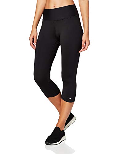 Champion womens Absolute Capri Legging with SmoothTec Waistband,Black,Medium