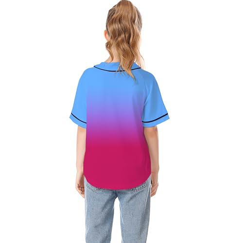 Image of Yuji Itadori Kids Baseball Jersey Button Boys Short Sleeve T-Shirts Hip Hop Fashion Casual Sports Solid Color Shirt