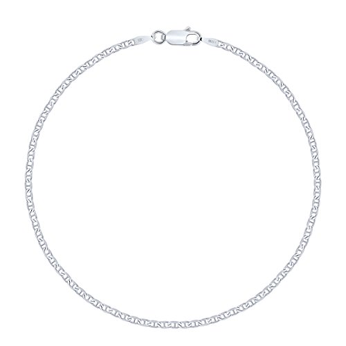 Planetys - Bracelet Argent 925/1000 Rhodié Maille Marine 2.3 mm