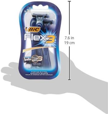 Miniatura 3 de BIC Flex 3 Comfort - Maquinillas de afeitar desechables, paquete de 3