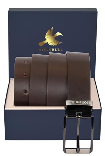 Image of HORNBULL Mens Tosca Leather Belt | Top Grain Formal and Casual Mens Belt