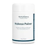 NatuGena Mukosa Pulver, L-Glutamin, Extrakte aus Aloe-Vera, Roter Ulme, deglycyrrhizinierte Lakritze aus der Süßholzwurzel, 165 g Pulver (30 Tage-Packung)