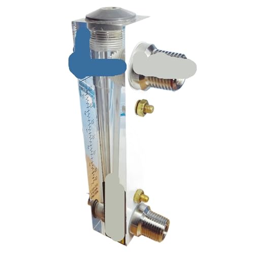 Rotamètre débitmètre d'eau LZT-15 à molette de réglage et double filetage BSPT