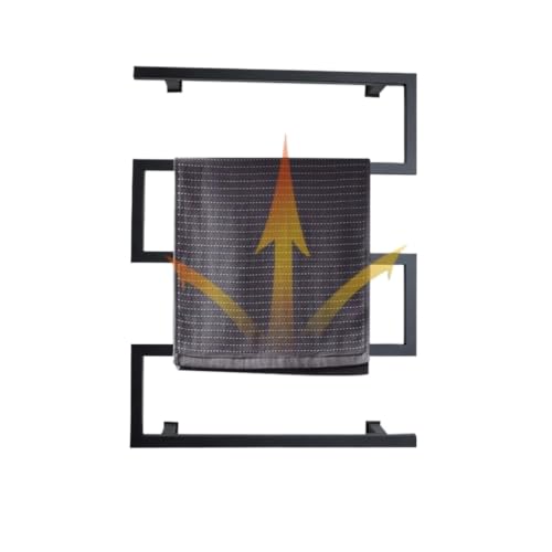Toallero eléctrico inteligente con cable oculto cromado de 220V para baño 5