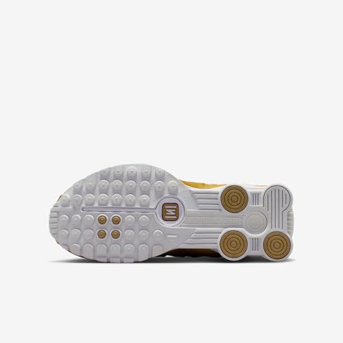 Nike Shox R4 Big Kids' Shoes (Metallic Gold/White/Metallic Gold)2