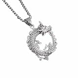 LANGUGU Collar de cadena de hip hop, chapado en oro, colgante de hip hop, cadena falsa chapada en oro, disfraz para mujeres y hombres, Medio, Acero aleado, Diamantes de imitación