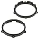 tomzz Audio 2849-003 Lautsprecherringe Adapter Halterungen kompatibel mit Seat Ibiza 6J 2008-2017 Fronttür für 165mm DIN Lautsprecher