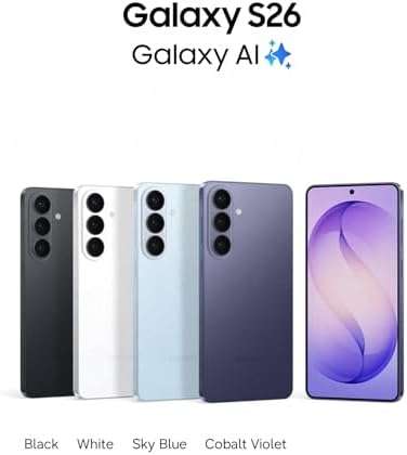 Samsung Galaxy S26 AI Smartphone mit Galaxy AI, Ohne Vertrag, Handy mit Android, 12 GB RAM, 512 GB Speicher, AP Prozessor, 50 MP, Black, 3 Jahre Herstellergarantie [Exklusiv auf Amazon]
