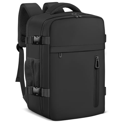 OTAHGK Cabin Bags 40×20×25 for Ryanair Underseat Carry-ons Travel Backpack Hand Luggage Bag Cabin Size 20L Flight Rucksack Casual Daypack School Office Backpack Fit 14 Inch Laptop-Black
