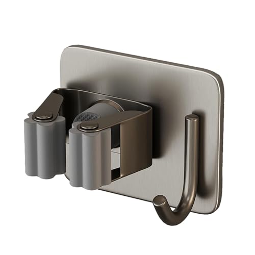 Besen-Mopp-Halter - 150g Mopp- und Besenhalter | Besenhalter Wandhalterung | Selbstklebender Besenaufhänger Greifer | Mopphalter, robust, ohne Bohren, für Besen und Kehrschaufeln für zu Hause