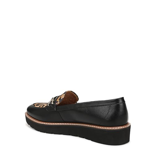 Naturalizer Women's Elin Loafer Flat Black/Leopard Faux Leather 8 W by Naturalizer - Image 8