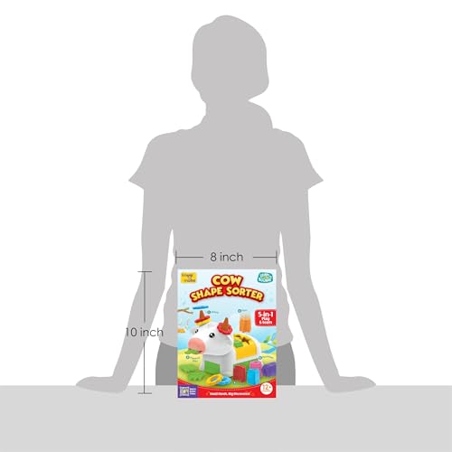 Image of Imagimake Cow Shape Sorter |Leaps & Bounds Baby Toys for 12+ Months | Educational Toy for Toddlers, Infants | 5-in-1 Play & Learn |Stacking, Sorting, Pretend Play | Gift for Kids 1+Year Old