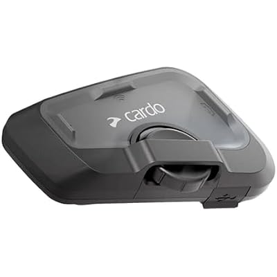 Cardo Systems FREECOM 4X Motorcycle 4-Way Helmet Bluetooth Communication System Headset Intercom, Universal Bluetooth Connectivity, Waterproof, 40mm Speakers - Dual Pack