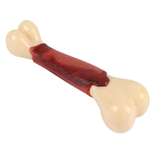 Kalttoy Kauspielzeug für Hunde, Knochenform, Rindfleischgeschmack, Zahnbürste, langlebiger Zahnknochen