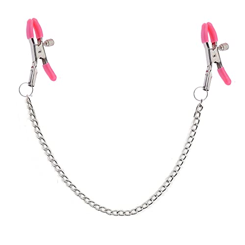 Body Chains Clips Clamps for Women Body Clamps with Chain Stainless Steel Body Bells Non-piercing Jewelry - Pink