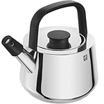 ZWILLING Plus Whistling Kettle, 1.5 Litre, Silver,18.5 x 19 x 22 cm