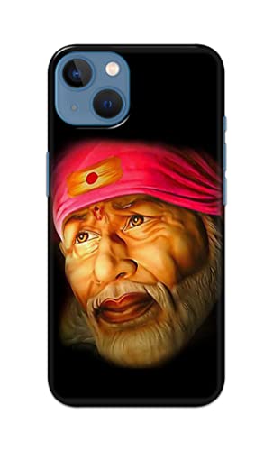 Image of PRINTFIDAA Sai Baba Lord Shiridi Great God Hinduism Religious Hard Back Cover for Apple iPhone 13, A2633, A2482, A2631, A2634, A2635 Back Cover -(P6) KAT1002
