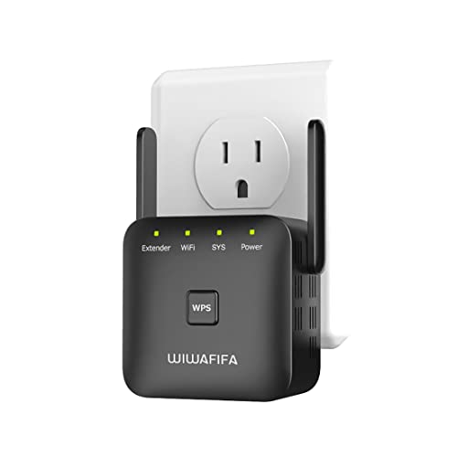 Wiwafifa WiFi Extender WiFi Booster -Covers Up to 8600 Sq.ft and 45 Devices, 2023 Release WiFi Repeater & Internet Booster, Long Range Signal Amplifier with Ethernet Port, Alexa Compatible, Easy Setup