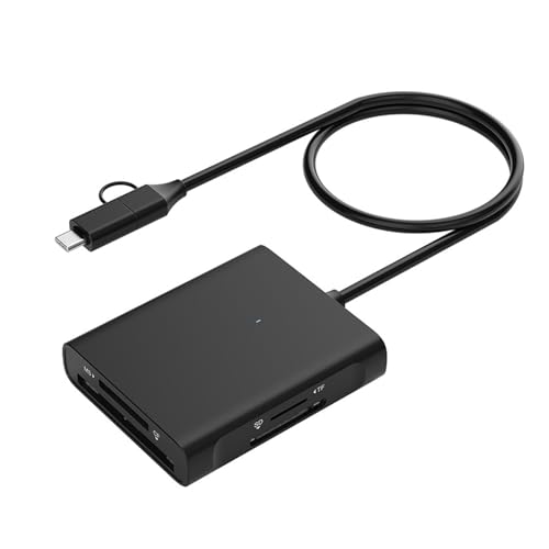 WEIDN Lector de tarjetas USB 3.0 4 en 1 de alta velocidad con múltiples formatos para lector de tarjetas de memoria MS eficiente