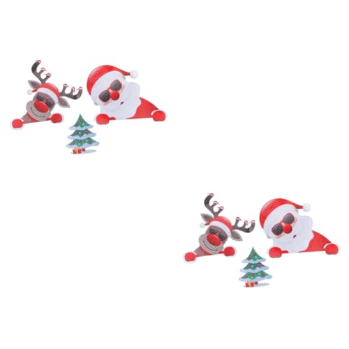 Pegatinas reflectantes magnéticas navideñas Cabilock pack de 6 imanes para garaje 2