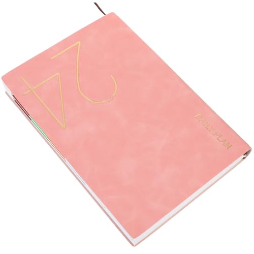 WEKADRIN Planner Settimanale con Calendario Annuale Giorni Agenda Accademica Rosa Blocco Note Efficiente per Pianificazione Oraria e Uso Familiare