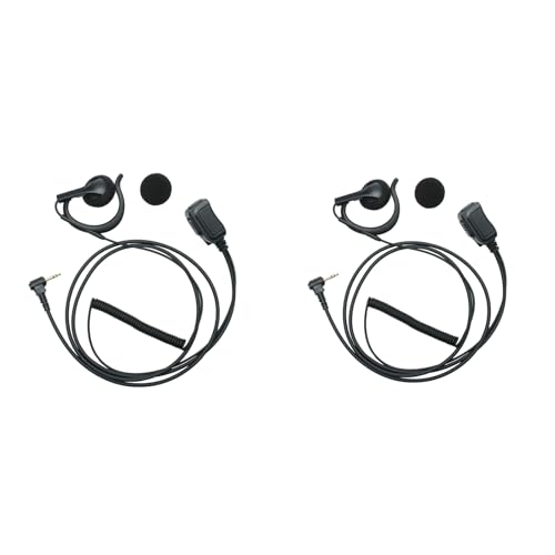 Auriculares en G de 2 pines con PTT para radios Motorola DP4400 y XPR7550