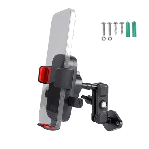 Leenconghui Car Phone Holder Mount for AMPS Standard Diamond Base ，Aluminum 360° Rotation Phone Mount for Car Dashboard Truck Boat Desk， Compatible with iPhone 16 15 14 13 12 Series Samsung S24 S23