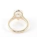 Dsnyu 18K Gold Ring Eternity, Engagement Ring Women Yellow Gold Polished with Teardrop Moissanite 3ct Band Fashion Trendy Size 7.5