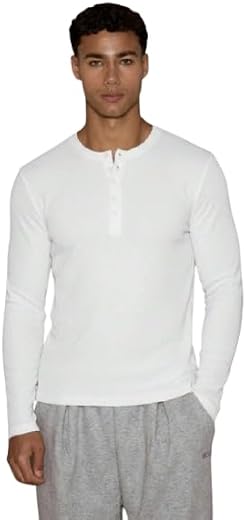 Trillion Men's Waffle Knit Henley Half Sleeve Tshirt for Men