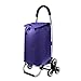 Produktbild JPL Einkaufswagen für alte Menschen  Loading Cart Kleiner Cart Home Cart Treppensteigen Klappwagen Car Senioren Edelstahl Trolley Car Light Trailer,Lila