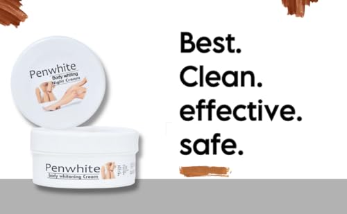 Penwhite Brightening & Whitening Body Cream for Women | Enriched with 2% Alpha Arbutin & 4% Niacinamide Cream | Dark Spot Removal for Elbows, Neck, Underarms, Knees | Sulphate & Paraben-Free