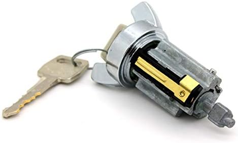 New Chrome Ignition Lock Cylinder Switch with Keys Compatible with Listed Ford Lincoln and Mercury
