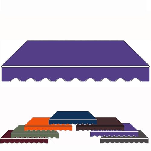 Toile rétractable pour auvent de patio violette 500x400 cm durable