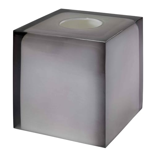 Avanti Linens - Tissue Box Cover, Resin Countertop Accessories, Modern Home Decor (Soho Collection, Smoke) by Avanti Linens - Image 2