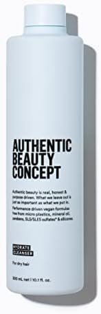 Authentic Beauty Concept Hydrate Cleanser | Shampoo | Normal To Dry or Curly Hair | Adds Moisture & Shine | Vegan & Cruelty-free | Sulfate-free