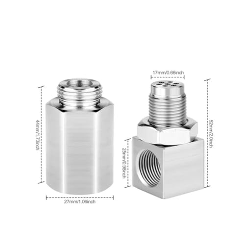 Adaptateur Lambda O2 à 90 degrés avec fixation CEL pour échappement - 3