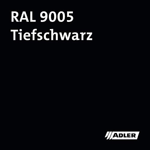 ADLER Ferro Rostschutz - RAL9005 Tiefschwarz 2,5 L - Dekorative, beständige Rostschutzfarbe für Eisen, Stahl, Zink und… – Bild 3