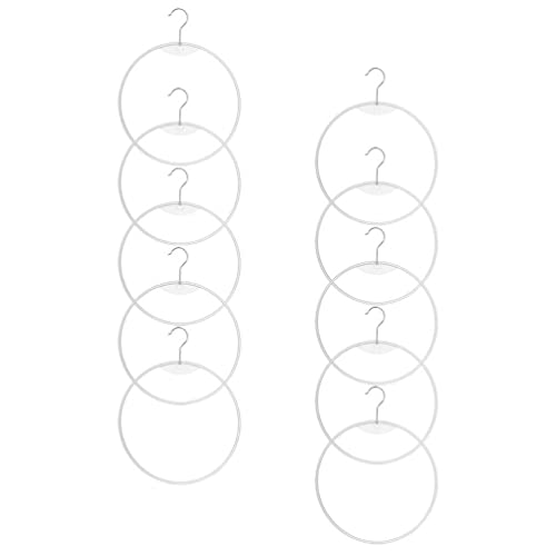 FOMIYES 10piezas Expositor de Bikini Redondo Perchas de Plástico para Bikini Braguitas Corbatas Cinturones y Bufandas para Colgar Ropa Interior el Baño o Armario Soporte para Bufandas