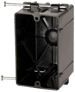 Allied Moulded Products P-181 Thermoplastic 1-Gang Residential/Receptacle Electrical Switch Box 2-5/16 Inch x 3-3/4 Inch x 2-5/8 Inch 18 Cubic-Inch FlexBox