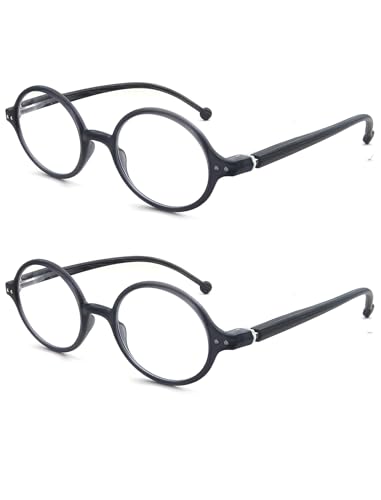Image of Round Reading Glasses for Women Men Blue Light Blocking Circular Readers Unisex Ultra Lightweight Circle Eyeglasses