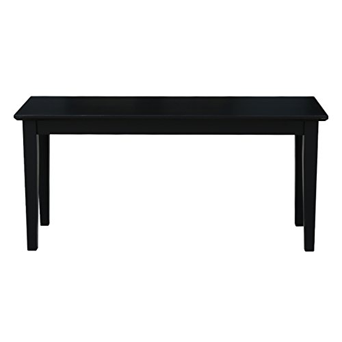 International Concepts Shaker Styled Bench Rta, Black #TOP1