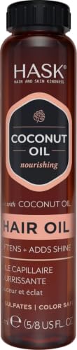 HASK Hydrate Coconut Nourishing Shine Oil Vial, 18ml