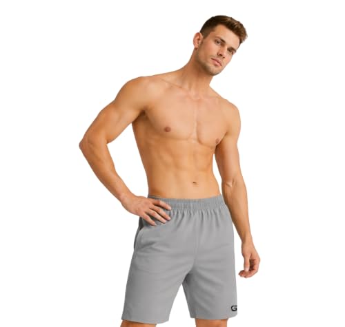 Image of GYMIFIC Mens Sports Training Running Dry Fit Solid Boxer Shorts | Premium Lightweight Stretchable Activewear Gym Shorts for Running, Workout, Training & Fitness