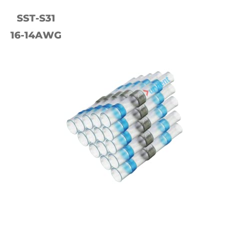 Image of Durvient.com Heat Shrinking Sleeve with Solder Ring For Electrical Wiring Insulation Waterproof Electrical Insulation (Wire Gauge 16-14, Pack of 10)
