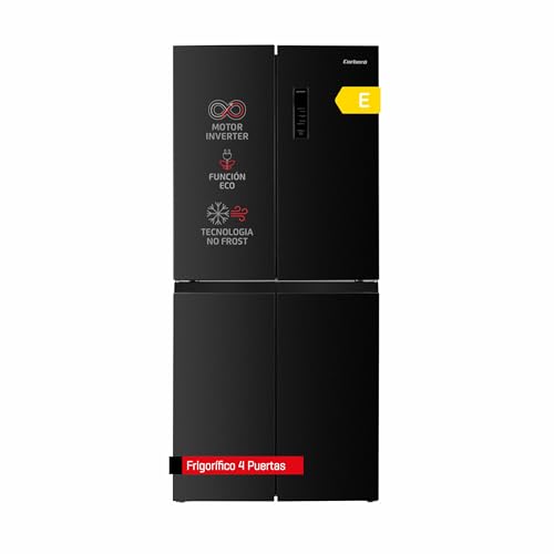 Corberó - Frigorífico 4 Puertas CF4PH7823NFDXMAD | 466L | Inverter | No Frost | Metal Back Cooling | Display Puerta | Luz LED | Fresh Box | Crisper | 3 Botelleros | Función Vacaciones y Eco | Inox