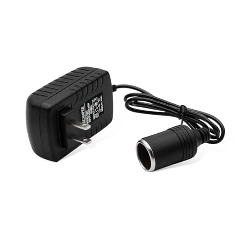Ohleats AC to DC Converter, 100-240V to 12V 2A 24W AC/DC Converter, Auto AC/DC Power Supply Adapter Transformer with Cigarette Lighter Socket for Inflator, Refrigerator and Other Car Devices